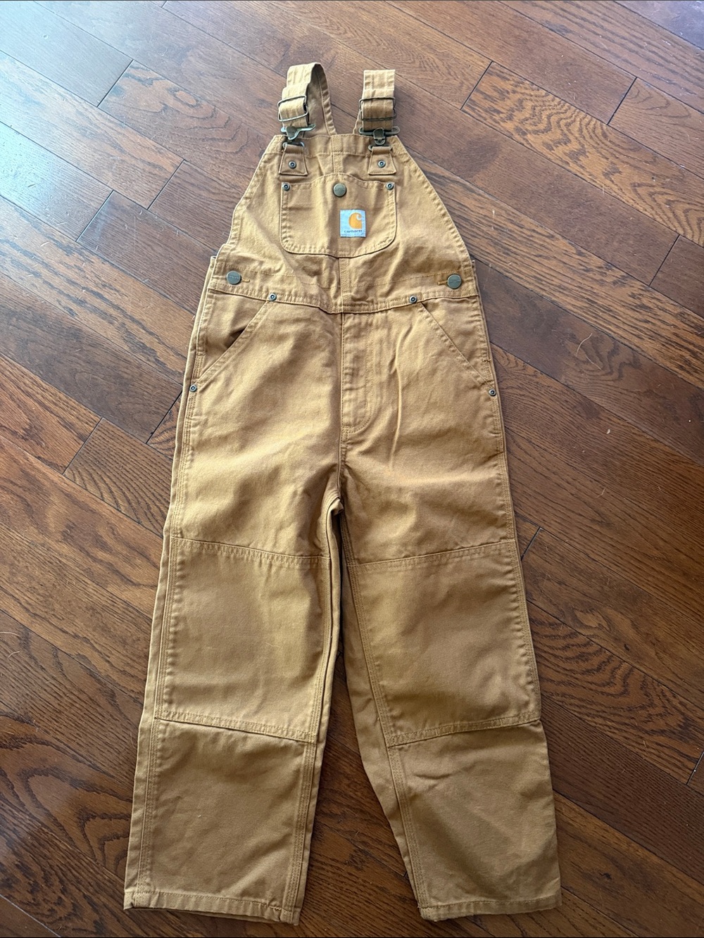 Carhartt Kids Caramel Brown Duck Overalls